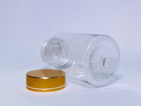 150ml - Transparent Bottle with Gold Linear Cap - Image 4