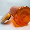 300ml - Transparent Orange with Silver Line Cap - Image 4