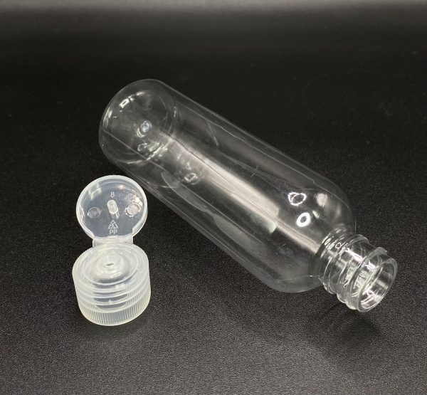 100ml - Clear Flip Top Bottle - Image 5