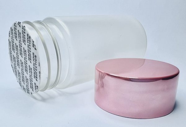 120ml - Frosted Matte Bottle with Rose Gold Cap - Image 4