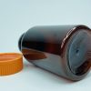 150ml - Dark Brown Amber Bottle with Orange Push & Turn Cap - Image 4