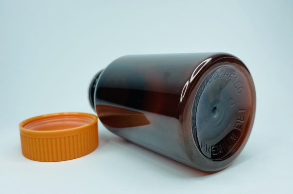 150ml - Dark Brown Amber Bottle with Orange Push & Turn Cap - Image 4