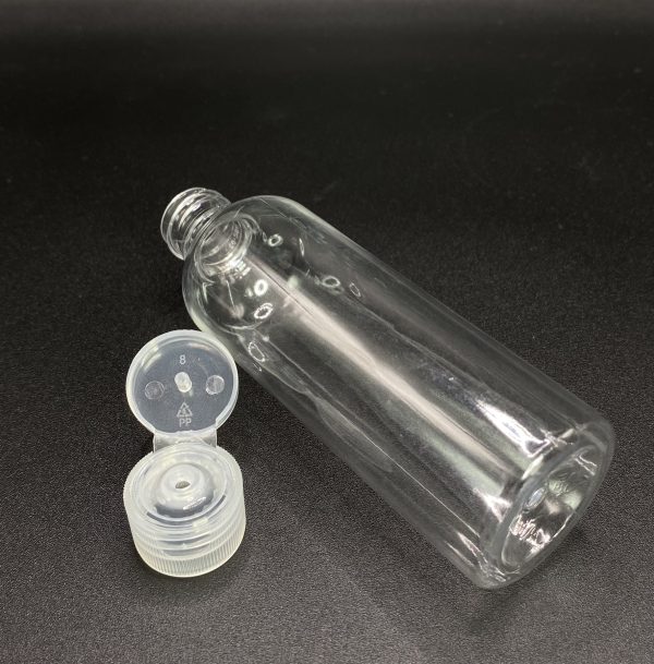 100ml - Clear Flip Top Bottle - Image 6