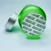 120ml - Frosted Glass Green Bottle with Metallic Silver Cap - Image 4