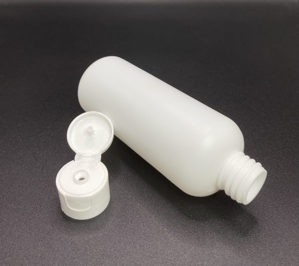 100ml - White Flip Top Bottle - Image 6